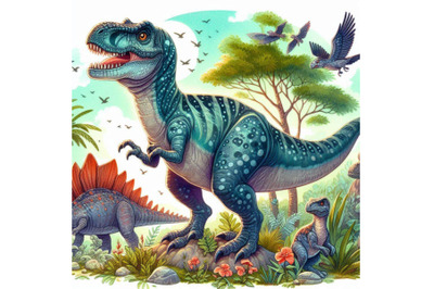 Dinosaur animal illustration