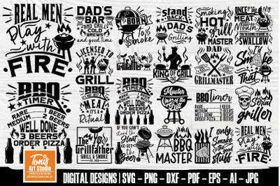 Barbecue SVG Bundle, Dad Bbq Shirts, Bbq Svg, Grilling Cut Files