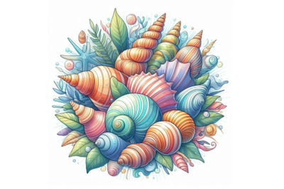 Seashell background