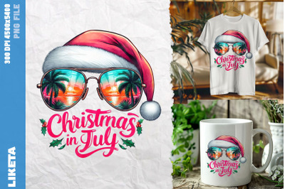 Christmas in July Sunglasses Art