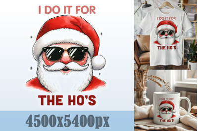 Santa Sunglasses I Do It for Ho&#039;s