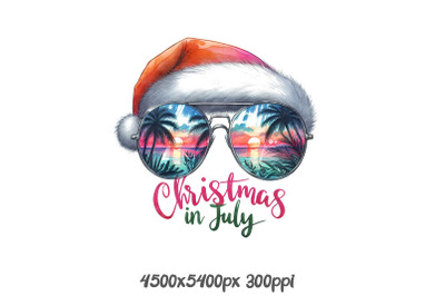 Christmas in July Sunglasses Art