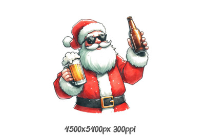 Beer Santa Christmas in July