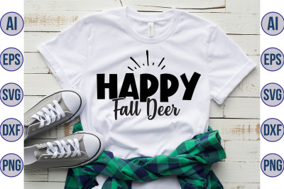 Happy Fall Deer svg