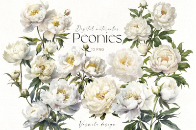 White Peonies Png, Wedding Flower Bouquets