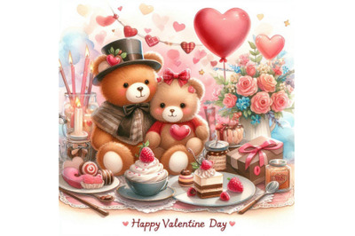 Valentine Day and cute animal