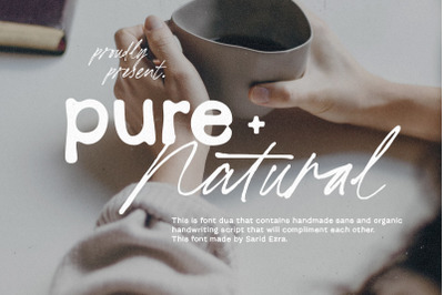 Pure Nature - Organic Font Duo