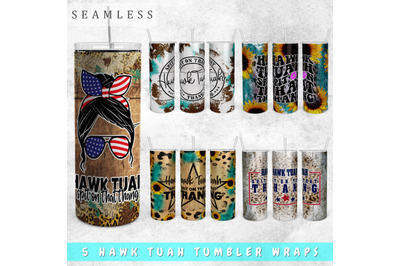 Hawk Tuah Tumbler Wraps Bundle, 20 Oz Skinny Tumbler Sublimation PNG