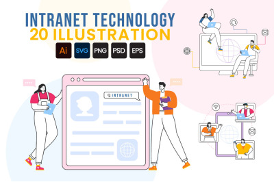 20 Intranet Technology Illustration