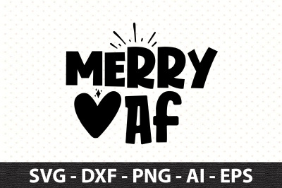 Merry Af svg