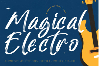 Magical Electro - Modern Handbrush Font