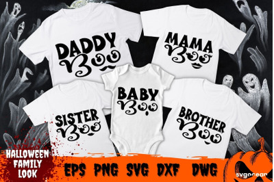 Halloween Boo Crew Family SVG Bundle