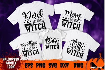 Halloween Witch Family SVG Bundle