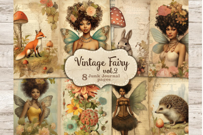 Fairy Junk Journal Paper | Vintage Collage Sheet Set