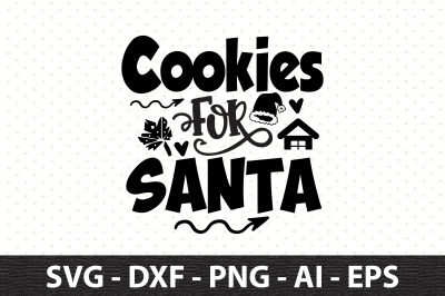 Cookies for Santa svg