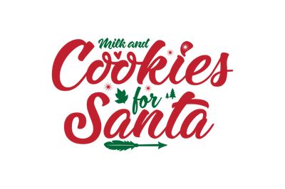 Milk and Cookies for Santa svg