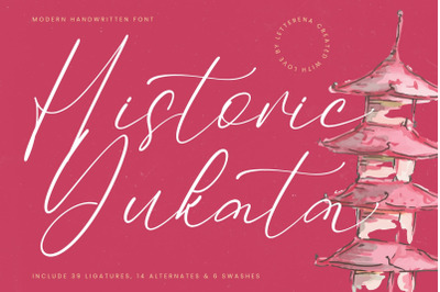 Historic Yukata - Modern Handwritten Font