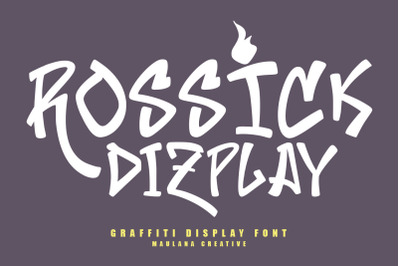 Rossick Graffiti Display Font