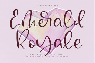 Emerald Royale - Handwritten Script Font