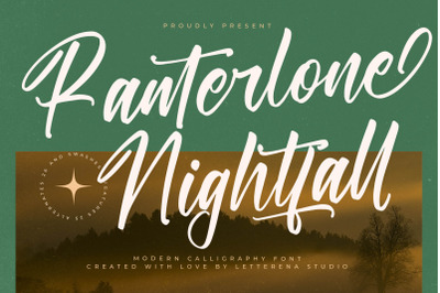 Ranterlone Nightfall - Modern Calligraphy Font