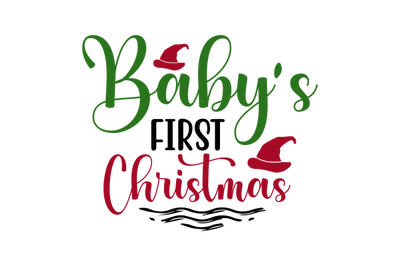 Baby&#039;s First Christmas svg