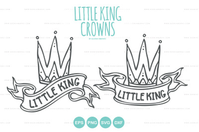 Little King Crowns - Cutting File SVG DXF