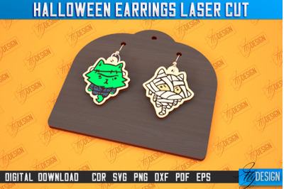 Halloween Earrings Laser Cut | Jewelry Design | Bijoux Design | CNC