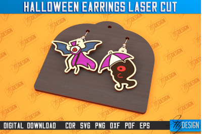 Halloween Earrings Laser Cut | Jewelry Design | Bijoux Design | CNC