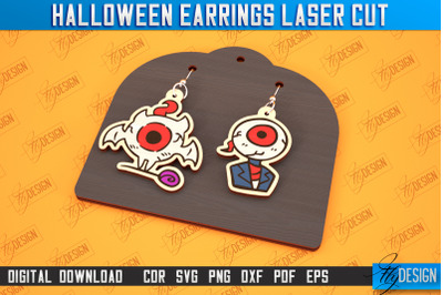 Halloween Earrings Laser Cut | Jewelry Design | Bijoux Design | CNC