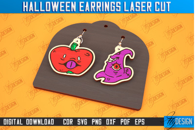 Halloween Earrings Laser Cut | Jewelry Design | Bijoux Design | CNC