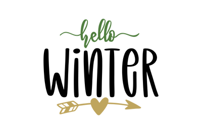 hello winter svg