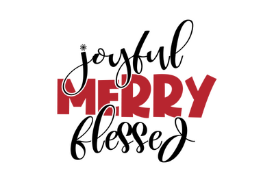 joyful merry blessed svg