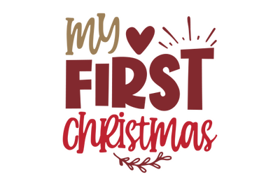 my first christmas svg