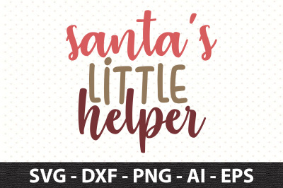 santas little helper svg