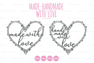 Made-Handmade With Love - Cutting Files SVG DXF