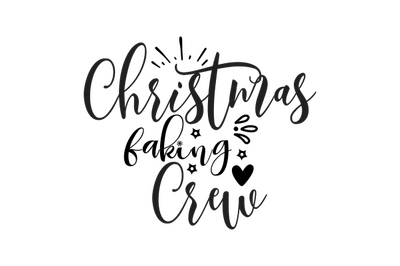 Christmas Baking Crew svg