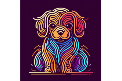 Cute Dog. Dog T-shirt graphics