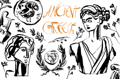 Ancient Greece clipart set