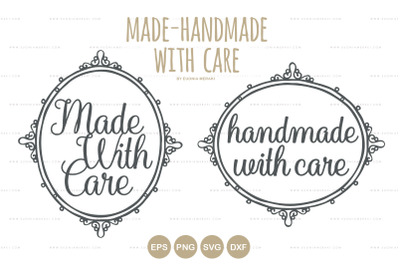 Made-Handmade With Care - Cutting Files SVG DXF