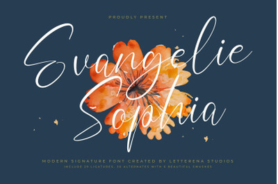 Evangelie Sophia - Modern Signature Font