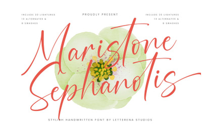 Maristone Sephanotis - Stylish Handwritten Font