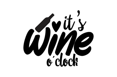 Its Wine O Clock svg