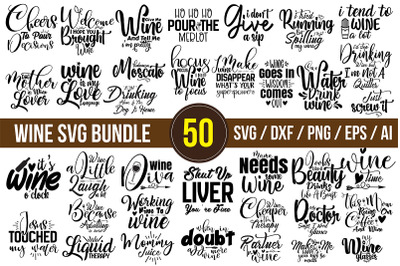 wine svg bundle