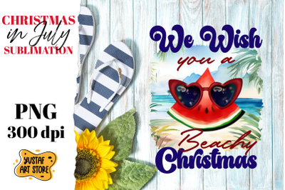 Christmas in July sublimation. Watermelon sublimation