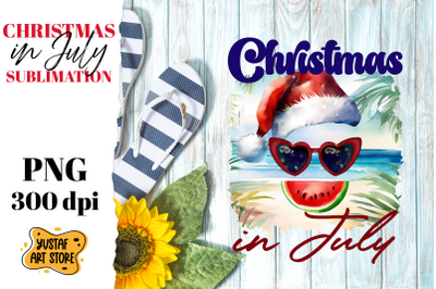 Christmas in July sublimation. Watermelon sublimation