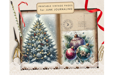 Christmas Printables &amp; Ephemera Pack, Digital Downloads