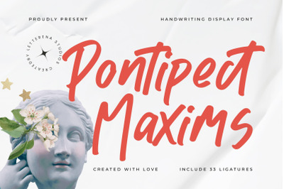 Pontipect Maxims - Handwriting Display Font