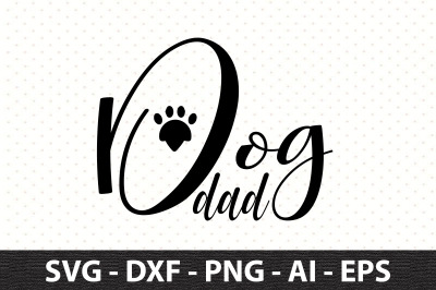 Dog dad svg