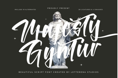 Majesty Gyntur - Beautiful Script Font