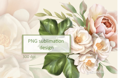 Flower arrangement PNG | Floral Sublimation design